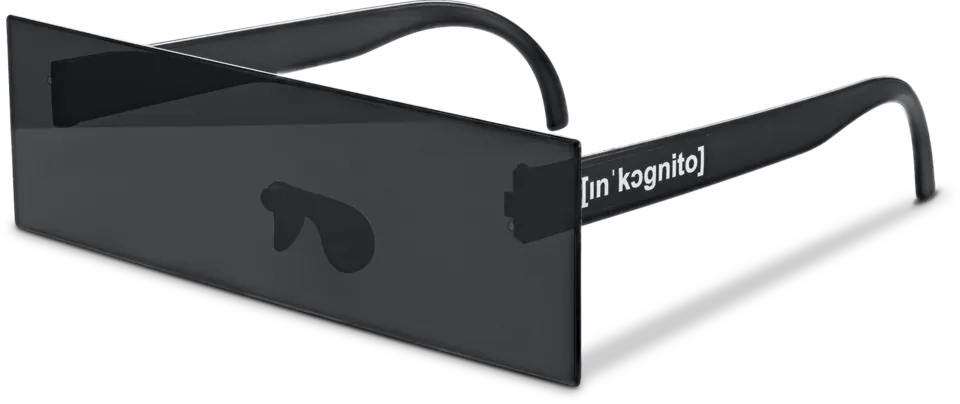 Die Inkognito-Brille: Sonnenbrille in Form eines Zensurbalkens
