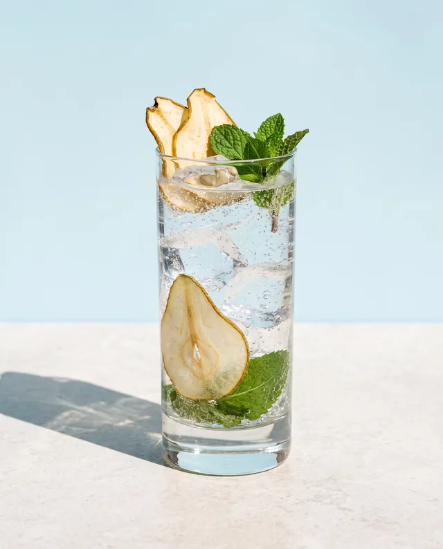 Drink: Birne und frische Minze mit Nr. 8 London Dry Gin